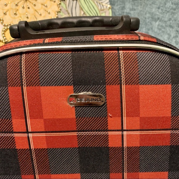 DeJuno | Plaid Cosmetic Bag case Toiletry Overnight Make-up Bag ❤️ - Picture 4 of 7
